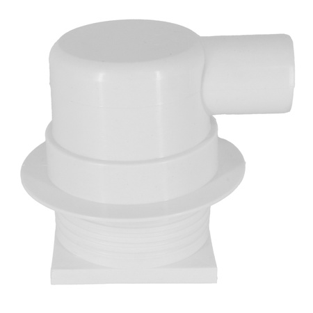 DES Group kratka kanalizacyjna regulowana fi50 10x10cm metal biała boczna