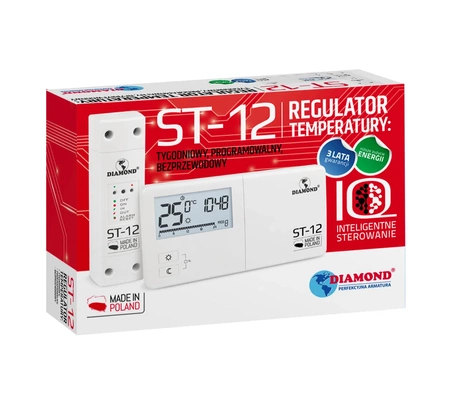 Diamond tygodniowy regulator temperatury programowalny bezprzewodowy ST-12