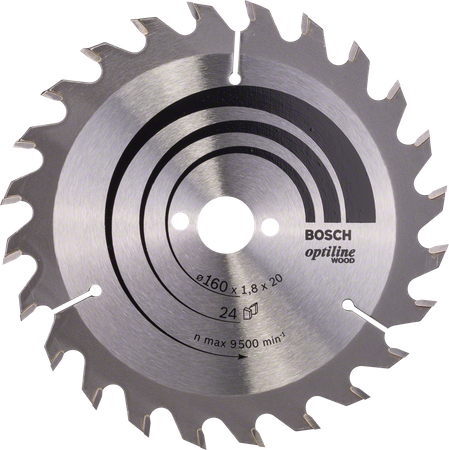 Bosch tarcza pilarska Optiline Wood 160x20/16x1,8mm 2608641171