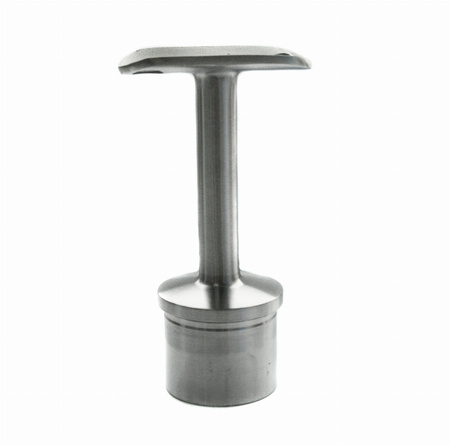 Podpora poręczy 42,4mm wklejana w słupek 42,4x2mm AISI 304 szlif