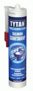 Tytan silikon sanitarny 280ml biały EURO-LINE