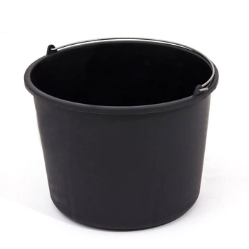 Wiadro budowlane czarne 16L 8-5003