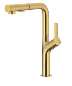 KFA Armatura bateria zlewozmywakowa Duero Design Gold z wyciąganą wylewką 6623-220-31