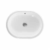 Koło umywalka podblatowa eliptyczna bez otworu z przelewem Variform 55x40cm 500756016