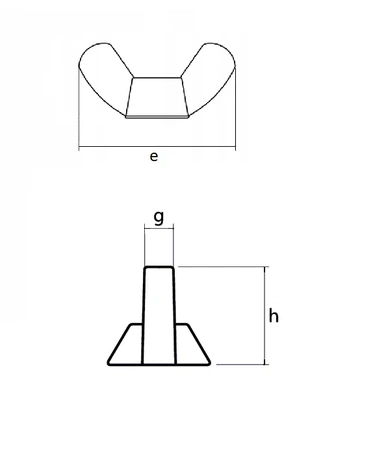 Nakrętka skrzydełkowa M10 ocynk DIN 315