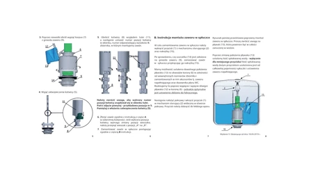 Inter Sano zawór spustowy 3/6l przywieszka