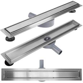 REA odpływ liniowy NEOX PRO stal szczotkowana odwracalny 2w1 80cm G5809