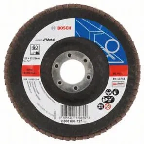 Bosch listkowa tarcza szlifierska wygięta X551 G60 Expert for Metal 125x22,23mm 2608606717