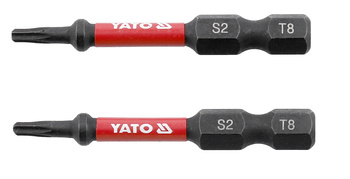 Yato bity udarowe 1/4"x50mm T8 2 sztuki YT-78050