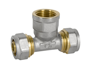 Diamond trójnik PEX-AL-PEX z mosiądzem gw 3/4x16x16 FTN-008.3/4X16X16.TD