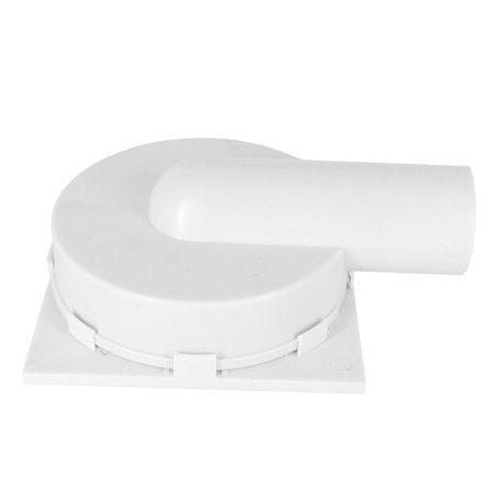 DES kratka kanalizacyjna fi 50 15x15 boczna metal biała 01.016.007