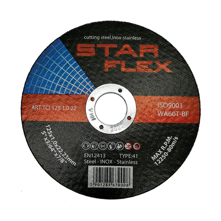 Postal tarcza tnąca 125x1mm Star Flex T41-125-1,0 WA60T-BF-INOX TCI1251022