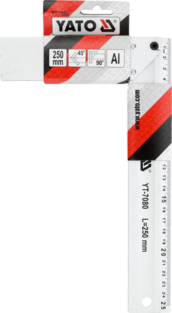 Yato kątownik aluminiowy 250mm YT-7080