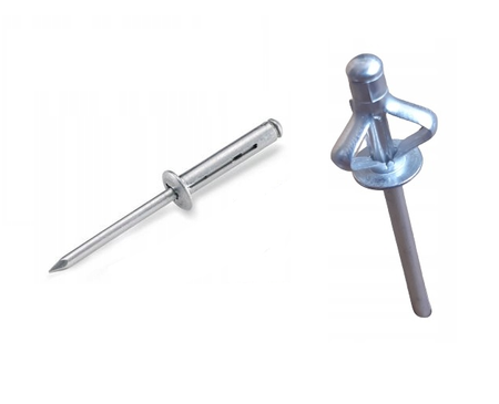 Nit zrywalny Trebol 4x18,8mm AN396 Al/Al łeb płaski do plastiku 50 sztuk