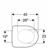 Koło deska sedesowa Nova Pro Click2Clean owalna M30125000