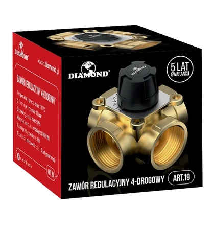 Diamond zawór regulacyjny 4-drogowy 1" ART.19-25