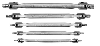 Yato zestaw kluczy torx z  przegubem 5 sztuk YT-05320