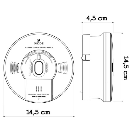 Kidde dualny czujnik dymu i tlenku węgla K10SCO