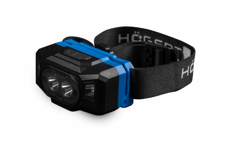 Hogert Lampa czołowa LED USB 6 funkcji z power bank HT1E423