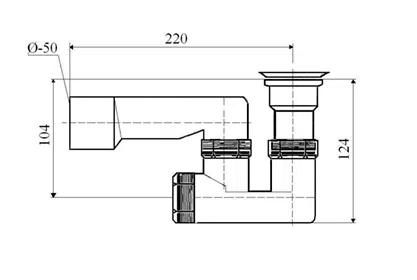 Syfon brodzikowy sitko plastikowe