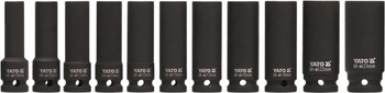 Yato zestaw nasadek udarowych głębokich 1/2" 10-24mm 11-elementowy YT-1054