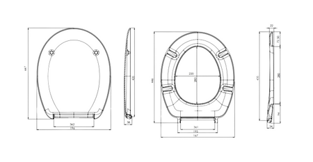 Koło deska sedesowa Idol twarda 10113000