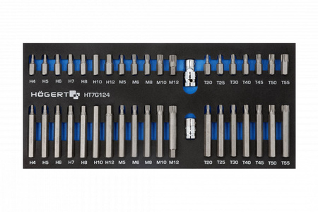 Hogert zestaw końcówek wkrętakowych 40 szt. wkład EVA HT7G124