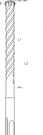 Bosch wiertło do młotów SDS Plus-5X 20x250x300mm 2608836640