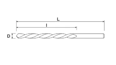 S&R wiertło do metalu serii GL 8x165x109mm 107000800