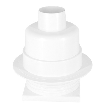 DES Group kratka kanalizacyjna regulowana fi50 10x10cm metal biała dolna