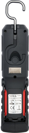 Yato latarka warsztatowa 2w1 led magnetyczna 3xAA YT-08513