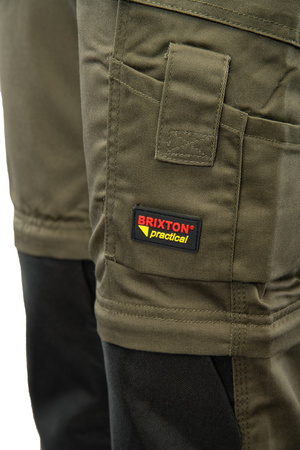 Polstar spodnie do pasa Brixton Practical khaki odpinane nogawki rozmiar 54