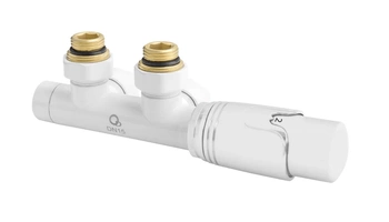 Diamond zestaw termostatyczny zespolony kątowy biały ART.431.ZEST.ZESP.B