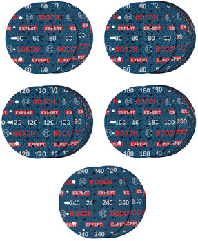 Bosch zestaw tarcz ściernych z folii EXPERT O780 150 mm 55 sztuk 2608902470