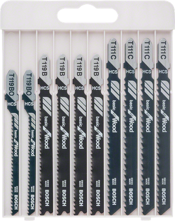 Bosch zestaw brzeszczotów do wyrzynarek Basic for Wood 10-elementowy 2607010629