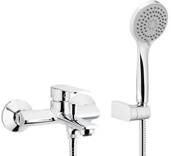 KFA Armatura bateria wannowa Agat ścienna z zestawem natryskowym 4424-510-00