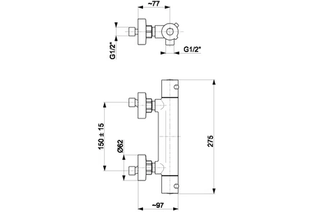 KFA Armatura bateria natryskowa termostatyczna Moza 5736-010-00