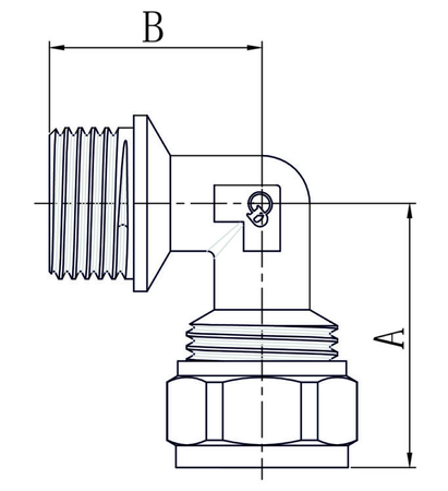 Diamond kolano PEX-AL-PEX gwint zewnętrzny 25x1" FTN-004.1X25.KOL-C
