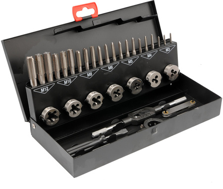 Yato zestaw gwintowników i narzynek M3-M12 32-elementowy YT-2975