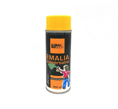 BauSolid emalia uniwersalna w sprayu brązowa RAL 8016 400ml