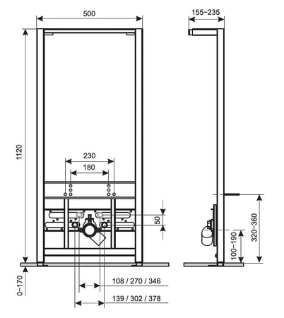 Stelaż podtynkowy Blue Rafa do bidetu B061201003
