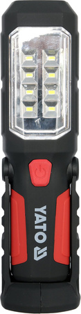 Yato latarka warsztatowa 2w1 led magnetyczna 3xAA YT-08513