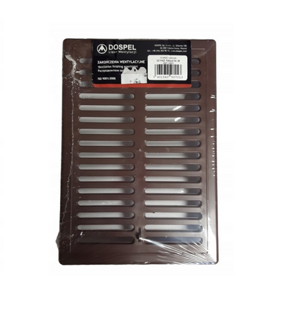 Dospel kratka wentylacyjna z żaluzją D/TKŻ 140x210/B brązowa 007-1653