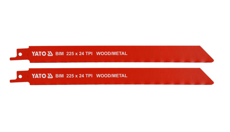 Yato brzeszczoty  BIM 24TPI 225mm 2 sztuki YT-33934