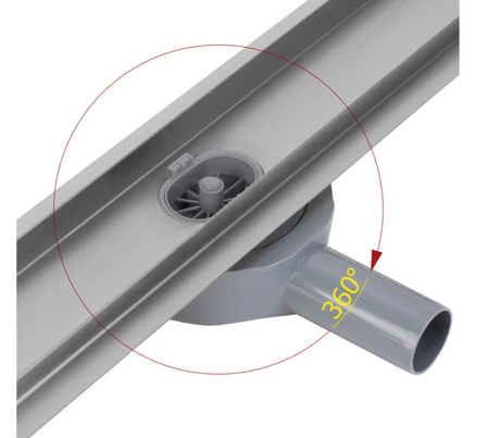 REA odpływ liniowy NEOX PRO stal szczotkowana odwracalny 2w1 80cm G5809