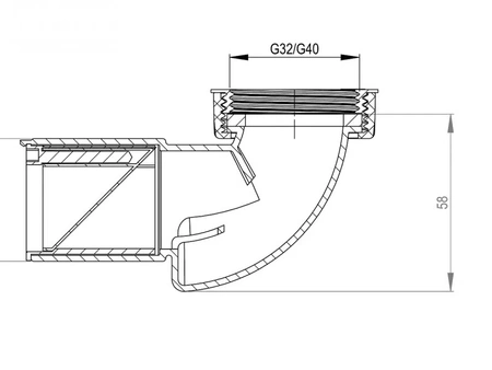 Purus półsyfon suchy umywalkowy biały 8075409