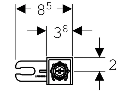 Geberit wsporniki dystansowe Duofix 111815001