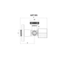 Duro zawór kątowy Art Bis 1/2"x3/4"x3/8" D/ZK-ARTBIS123438