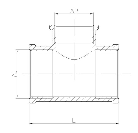 Diamond trójnik redukcyjny 1x3/4x1" mosiądz K-130R.TR-RE.25-20-25.Y.