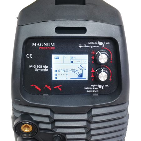 Magnum półautomat spawalniczy MIG 208 ALU Synergia